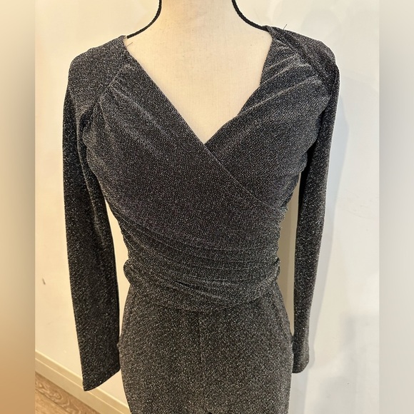 ACW Ardene sparkly top and pants SZ Small jumpsuit and crop top black - Picture 2 of 11